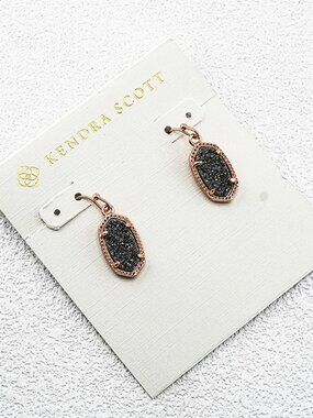 Kendra Scott Gray Crystal Spike Earrings